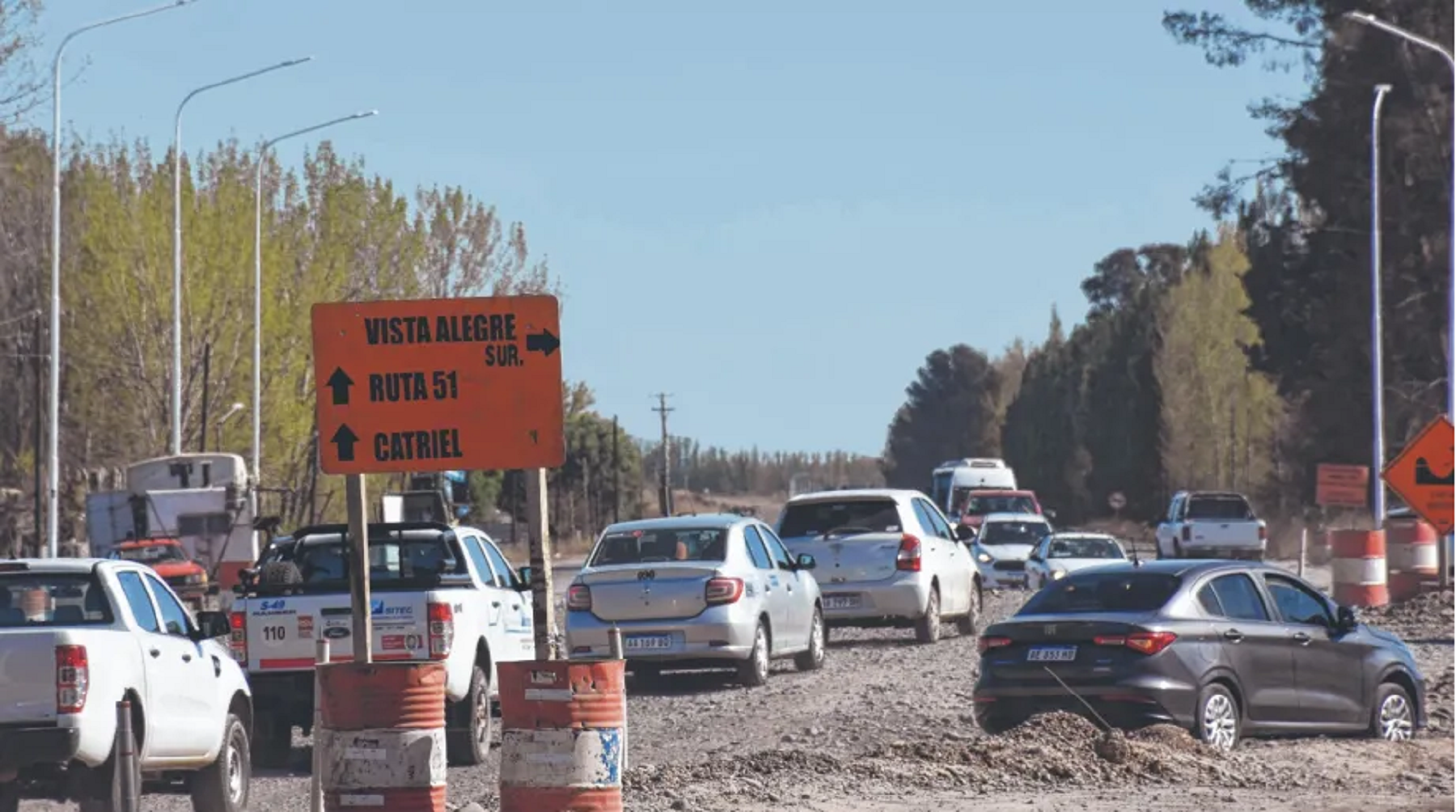 El gobierno de Neuquén anunció la reactivación de las obras en Ruta 7. (Foto: Matías Subat).