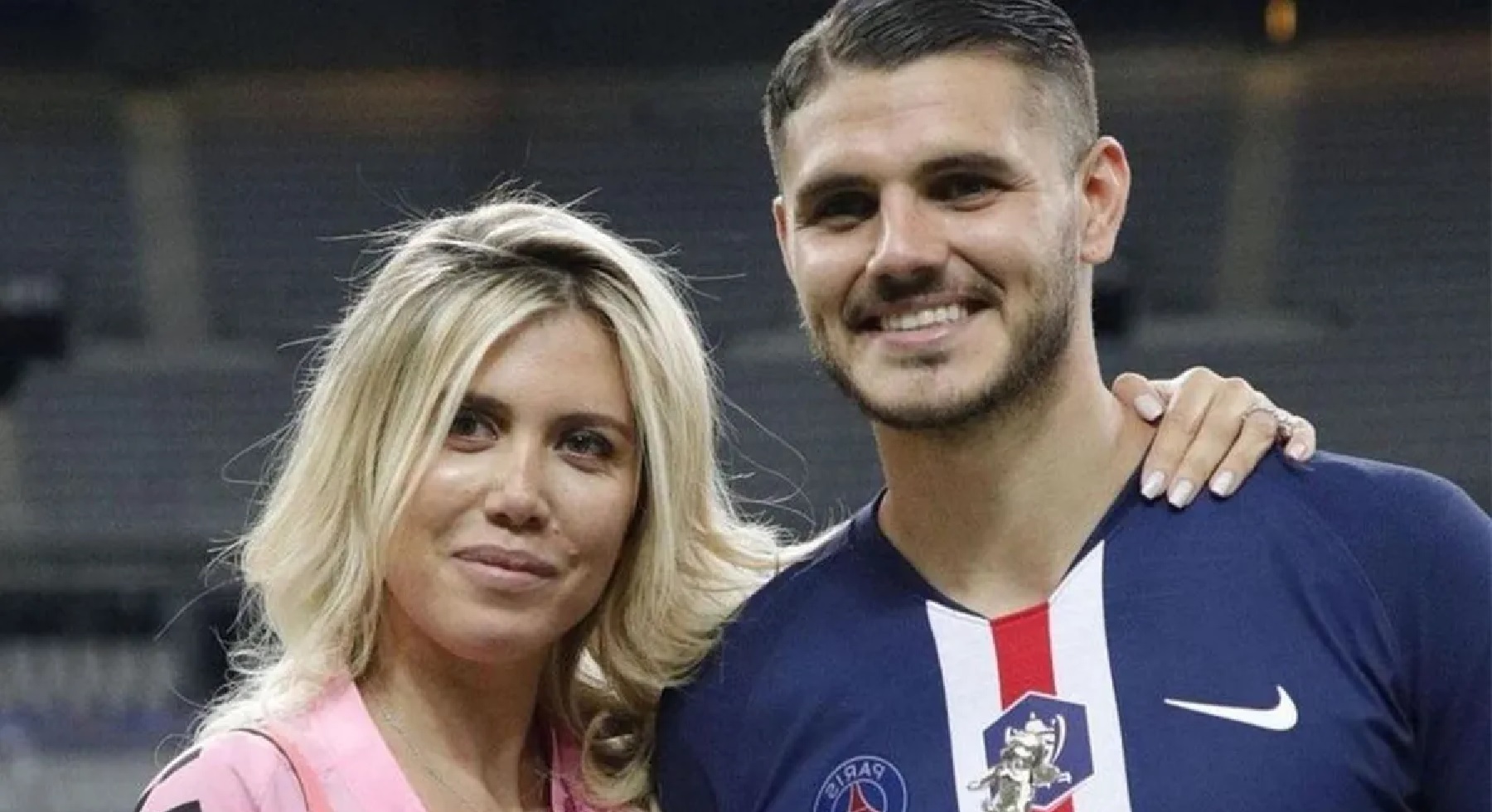 Wanda Nara y Mauro Icardi en París.