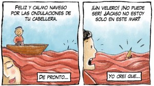 «El mar de tu cabellera», la nueva tira de Chelo Candia en el Voy