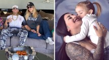 Imagen de L-Gante paseaba con Wanda en Chile, mientras Tamara Báez cuidaba a su hija enferma