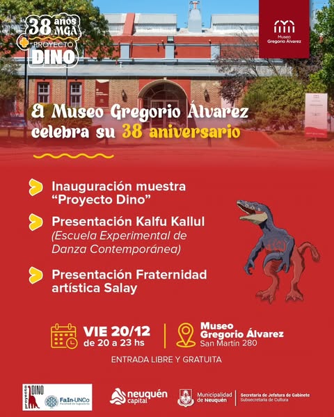 El Museo Gregorio Álvarez celebra 38 años con dinos y arqueología