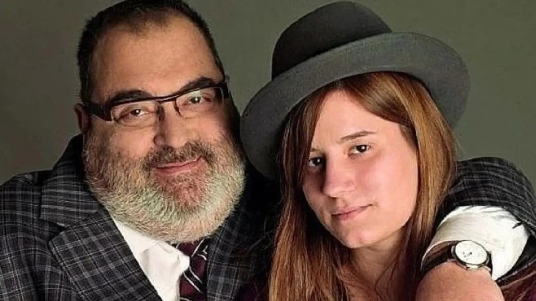 Barbara Lanata junto a su padre Jorge Lanata