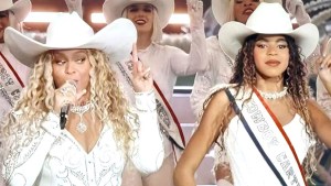 Beyoncé cantó junto a su hija Blue Ivy en el entretiempo de la NFL