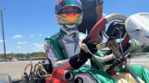 Imagen de Colapinto volvió a sus raíces: corrió en karting y estuvo con sus fans