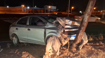 Imagen de Fuerte choque en la Ruta 7 de Neuquén en un lugar donde no hay luz