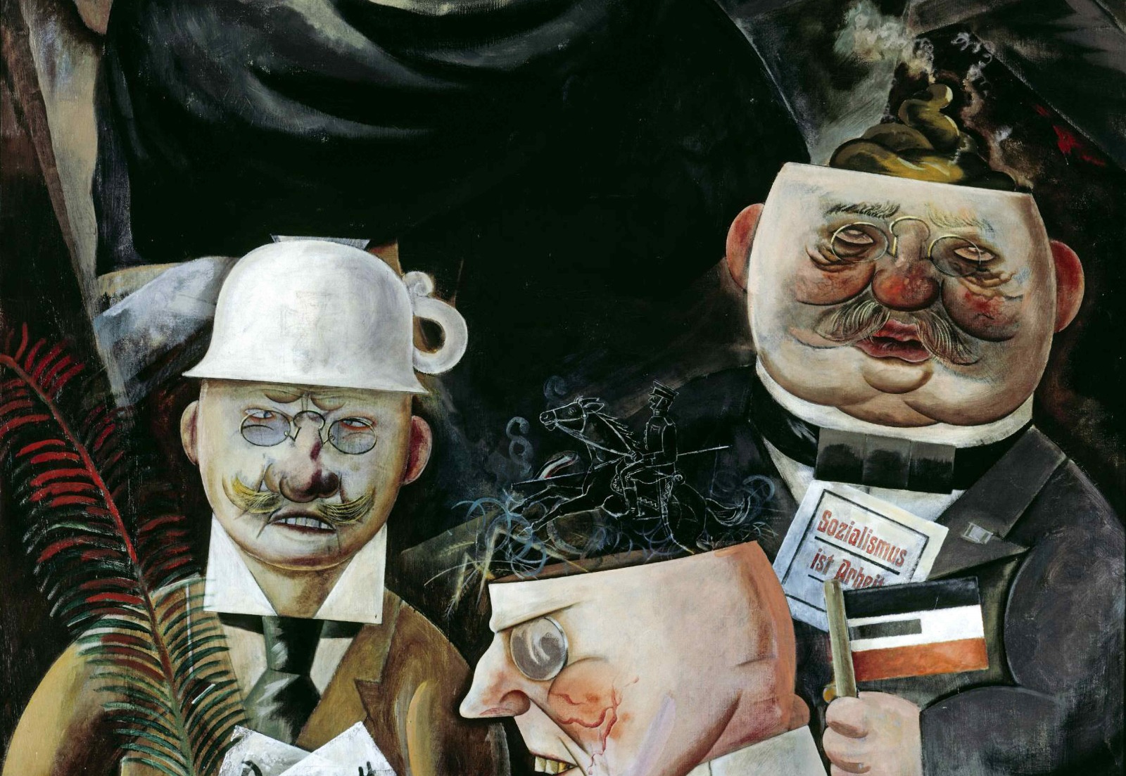 Imagen: “Los pilares de la sociedad” (1926) - George Grosz.