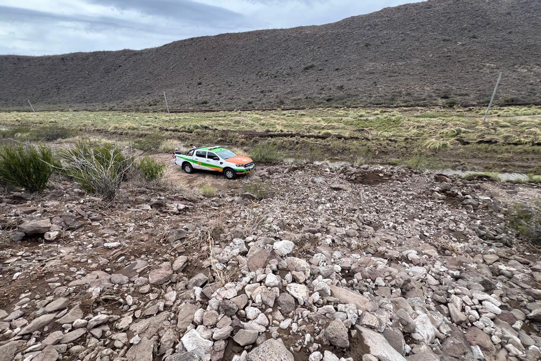 Sierra Paileman quedó aislado por las tormentas. Foto: gentileza.