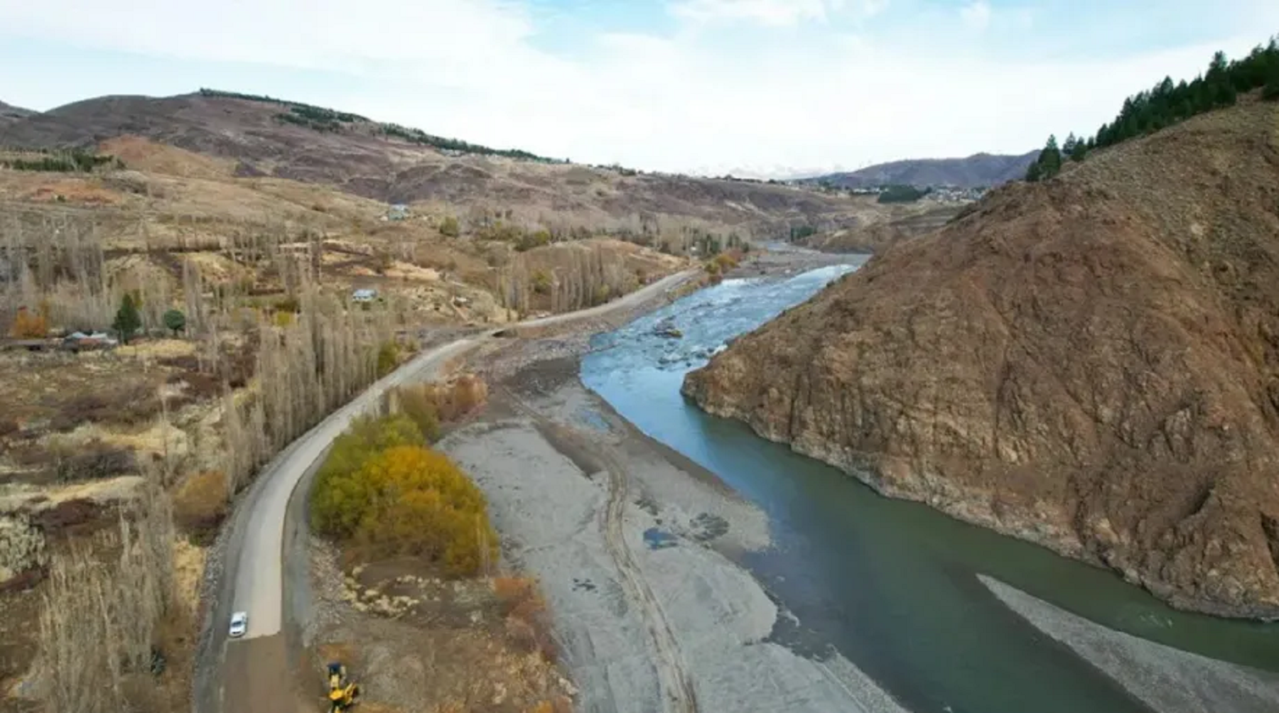 La Ruta 38 y el paisaje de Huinganco, el destino más convocante en el norte de Neuquén. (Gentileza).