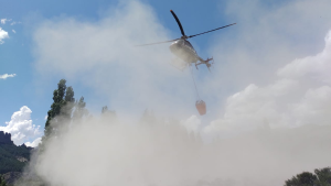 Incendios forestales en el parque Lanín por la tormenta: dos focos activos por descarga eléctrica