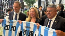 Imagen de El encuentro entre Karina Milei y Chiqui Tapia en el lanzamiento oficial del Mundial 2030