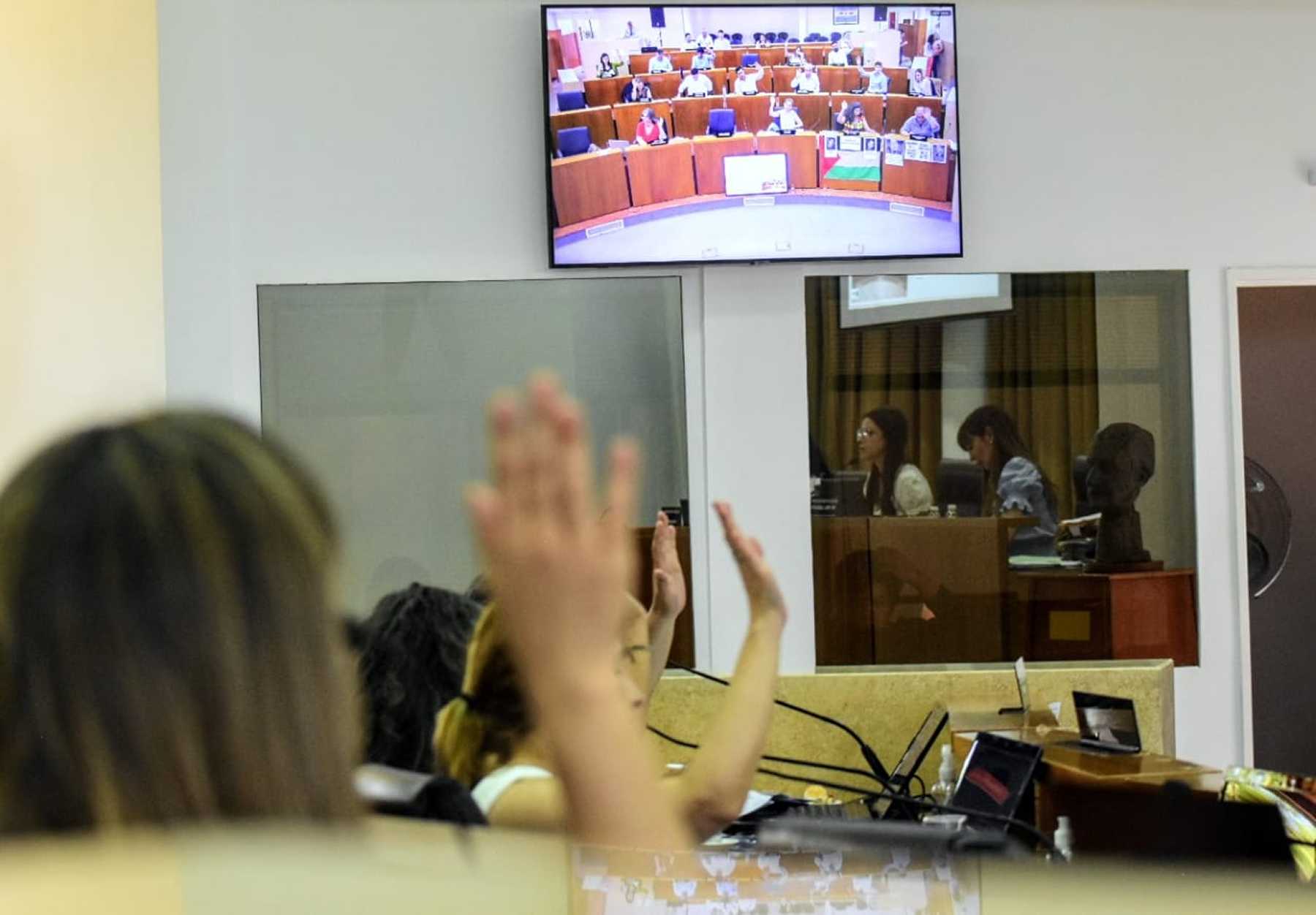 Ultima sesión del Deliberante: en 45 minutos aprobaron una veintena de proyectos sin debat ni explicarlos (foto Cecilia Maletti)