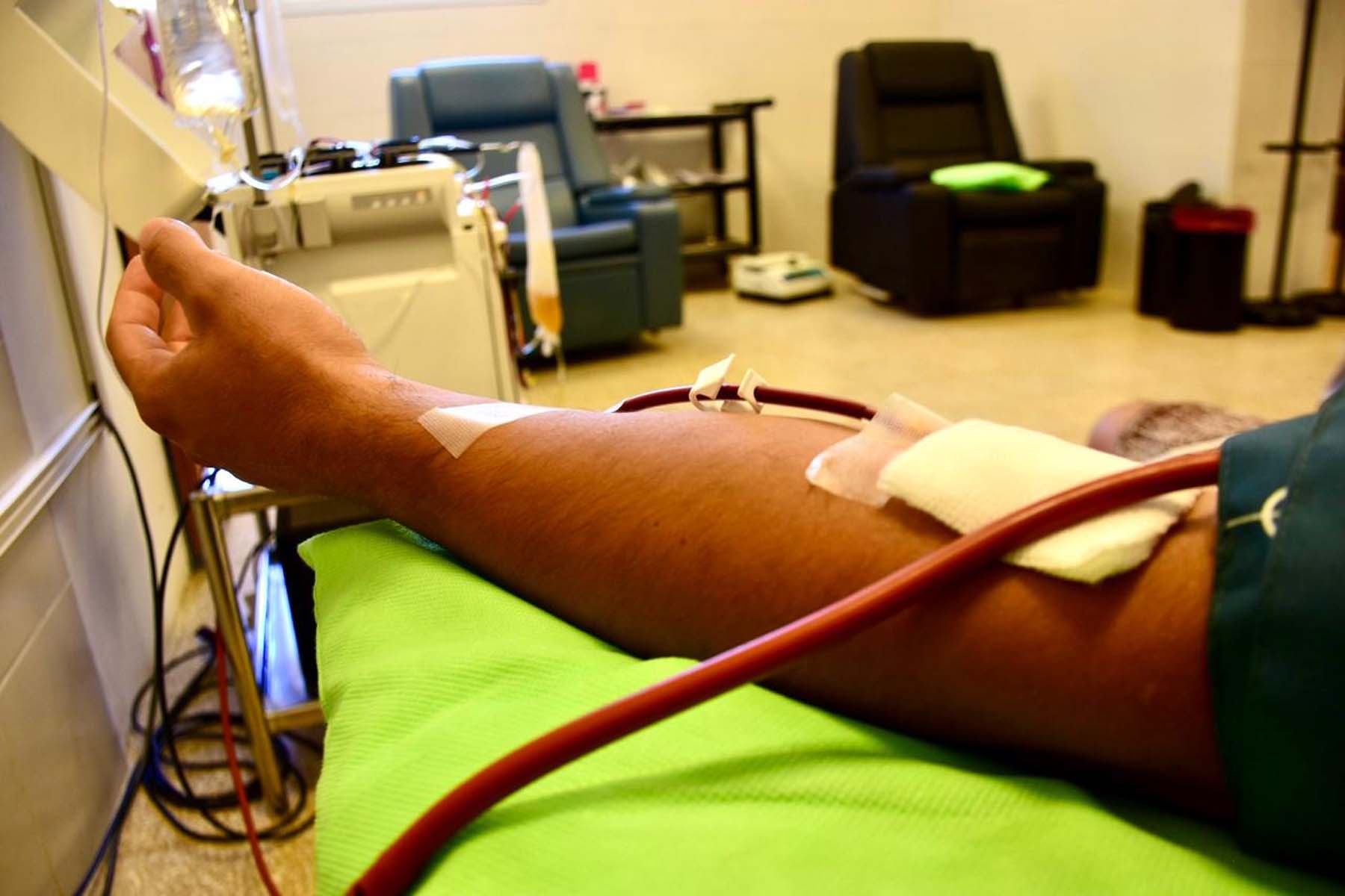 Donación de sangre. foto Matías Subat