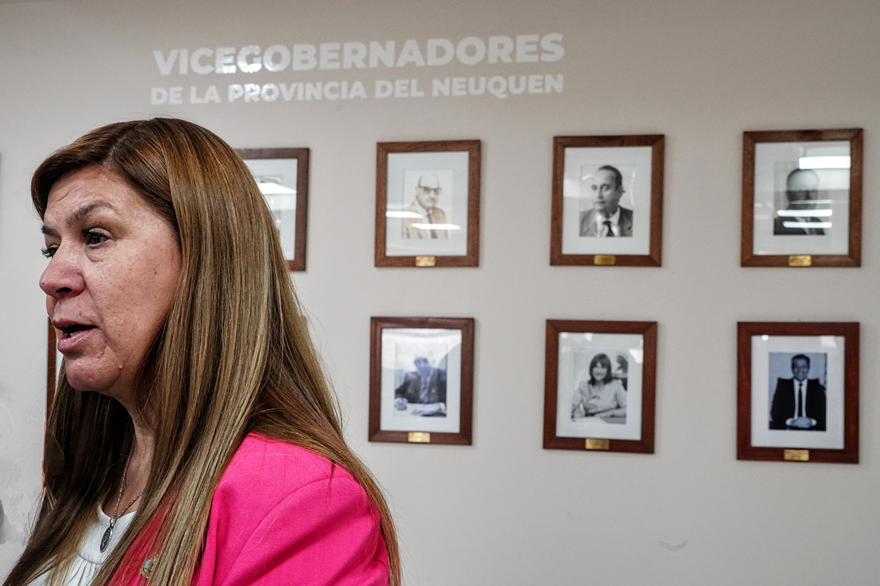 Gloria Ruiz la última vez que estuvo en la Legislatura de Neuquén. Foto: Ceci Maletti. 