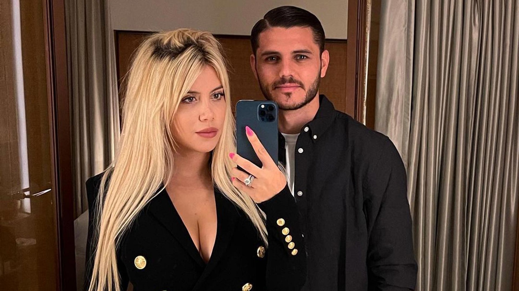 Wanda Nara y Mauro Icardi.