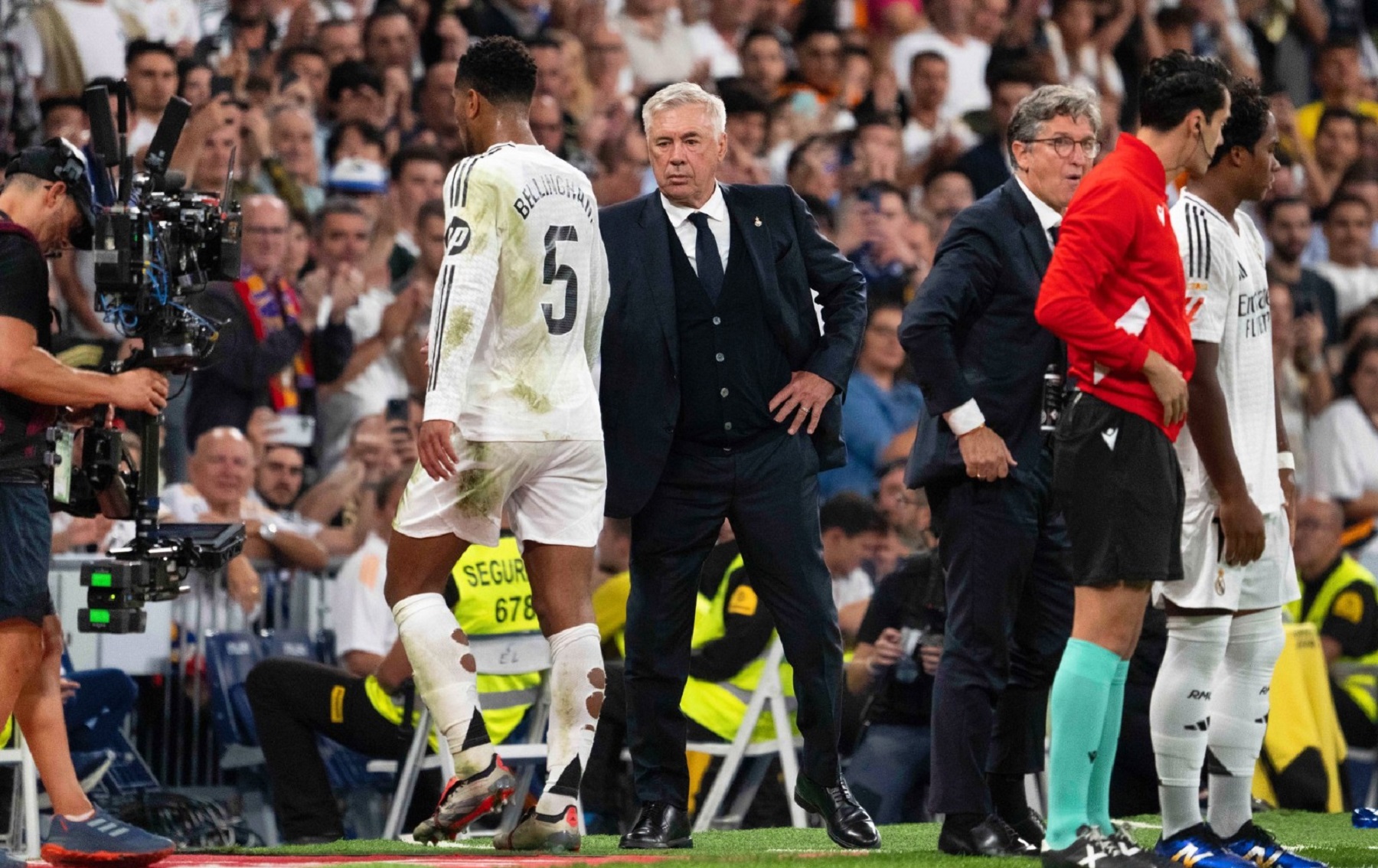 Carlo Ancelotti apuntó contra Augusto Batalla tras el empate del Real Madrid.