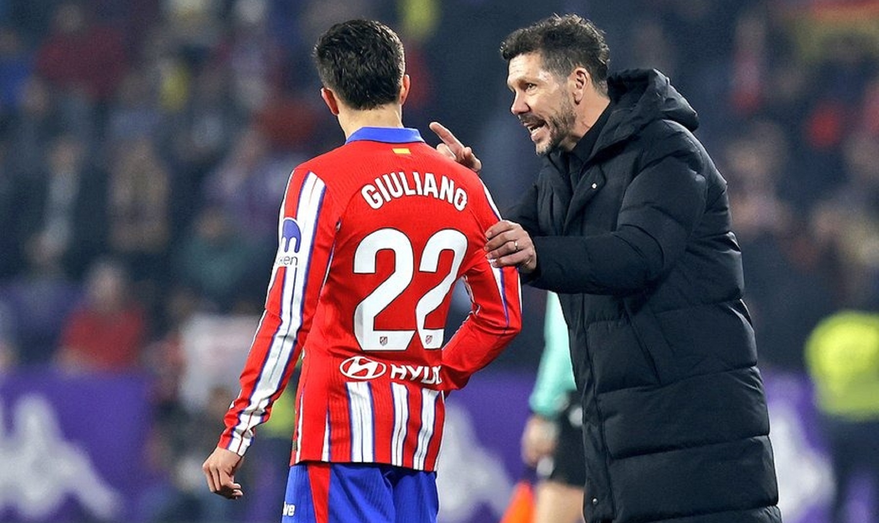 El Cholo Simeone opinó sobre las sensaciones de dirigir a su hijo Giuliano en Atlético de Madrid.