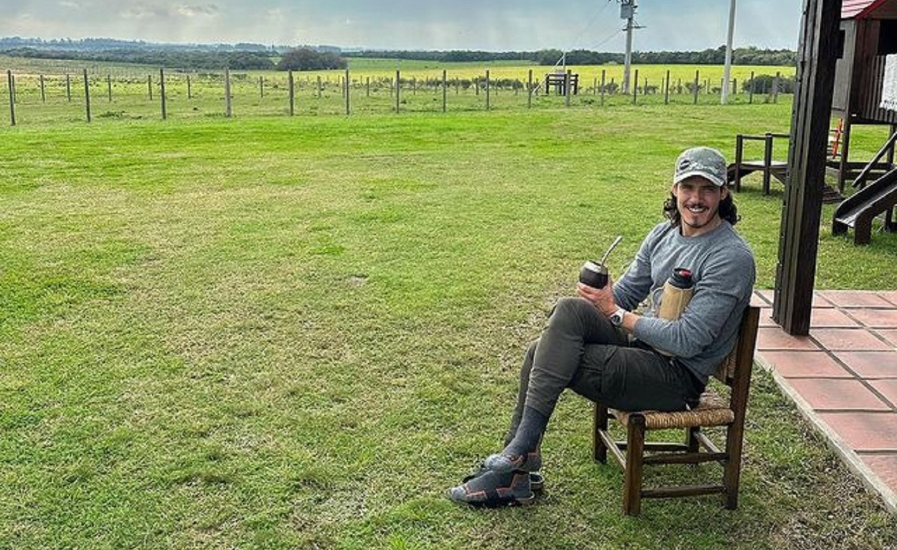 Edinson Cavani decidió pasar sus vacaciones en La Pampa. Foto: Archivo.