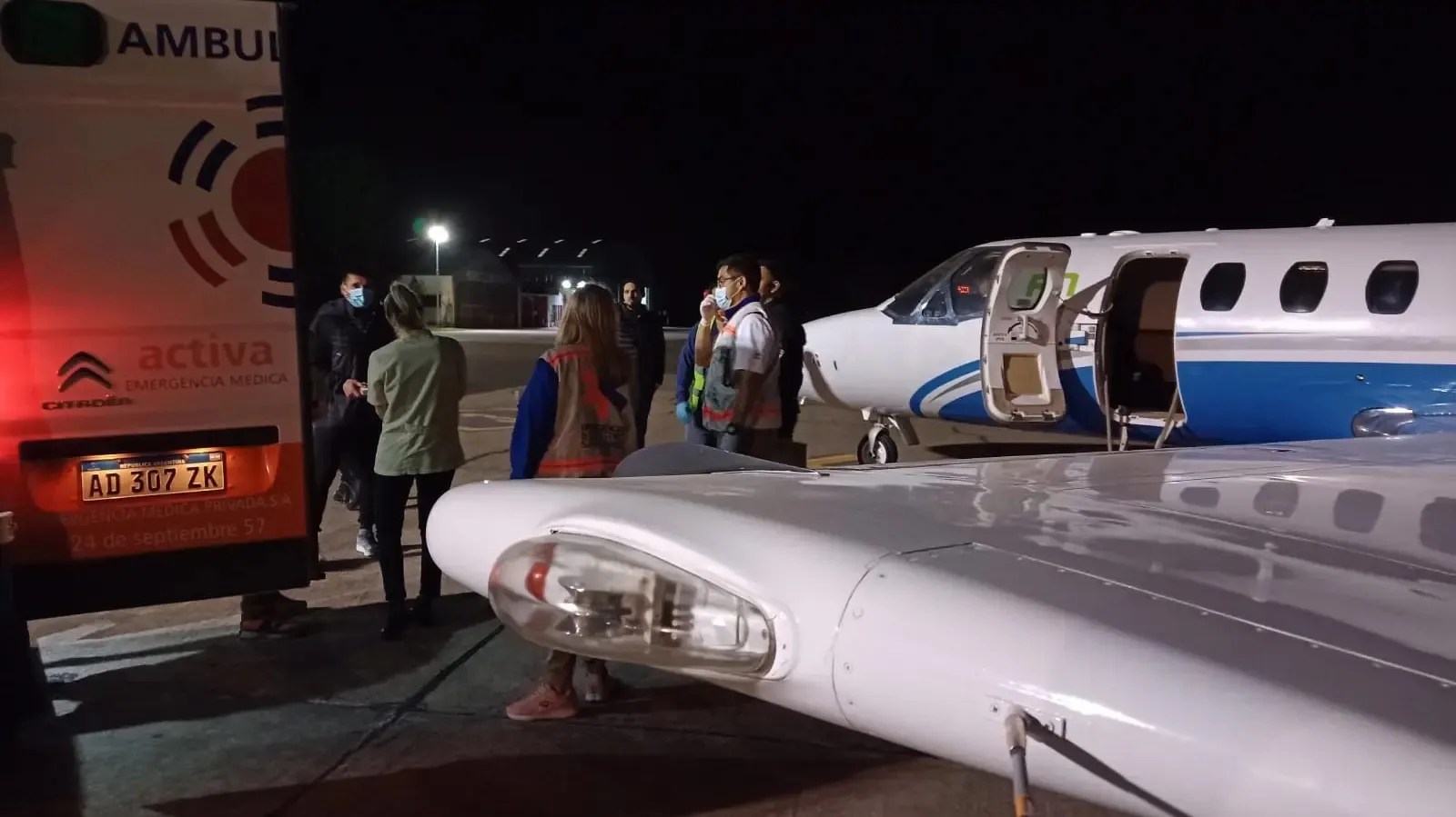 El ministerio de Salud vuelve a licitar vuelos sanitarios y el avión  de la Provincia sigue sin uso. Foto Archivo. 