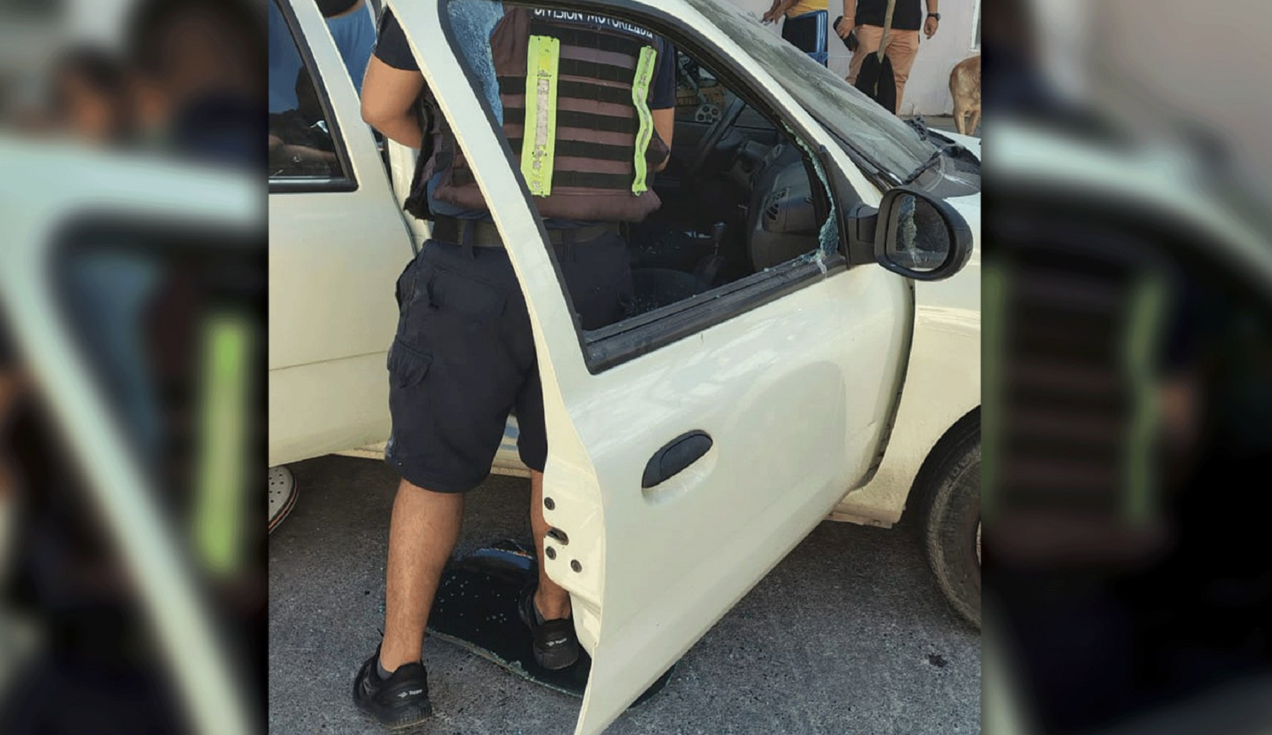 Un bebé quedó encerrado en un auto en Neuquén. Foto: Gentileza Policía. 