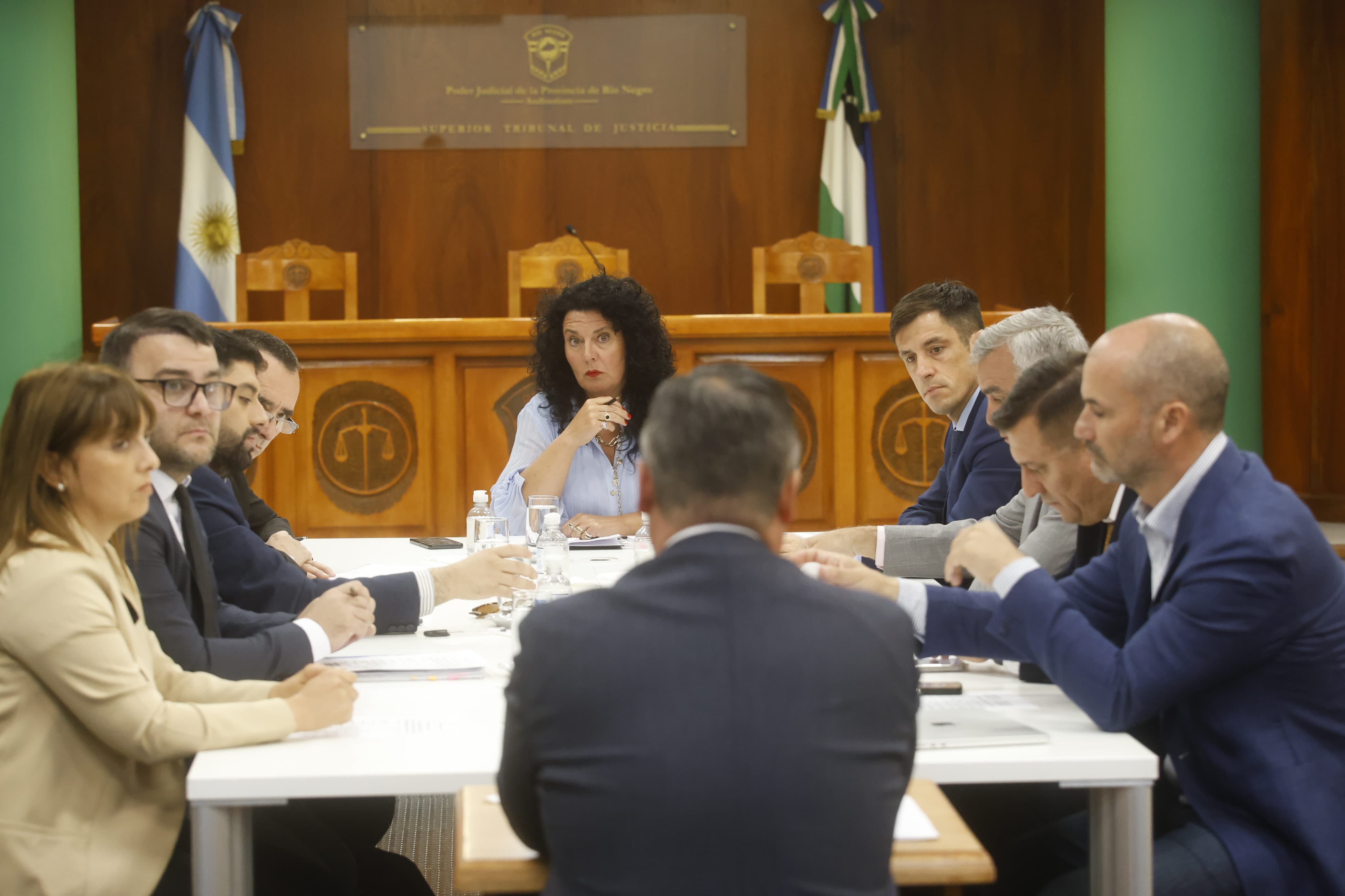 La reunión del Consejo de la Magistratura en Viedma, la última que se realizó. (Foto: Pablo Leguizamón).