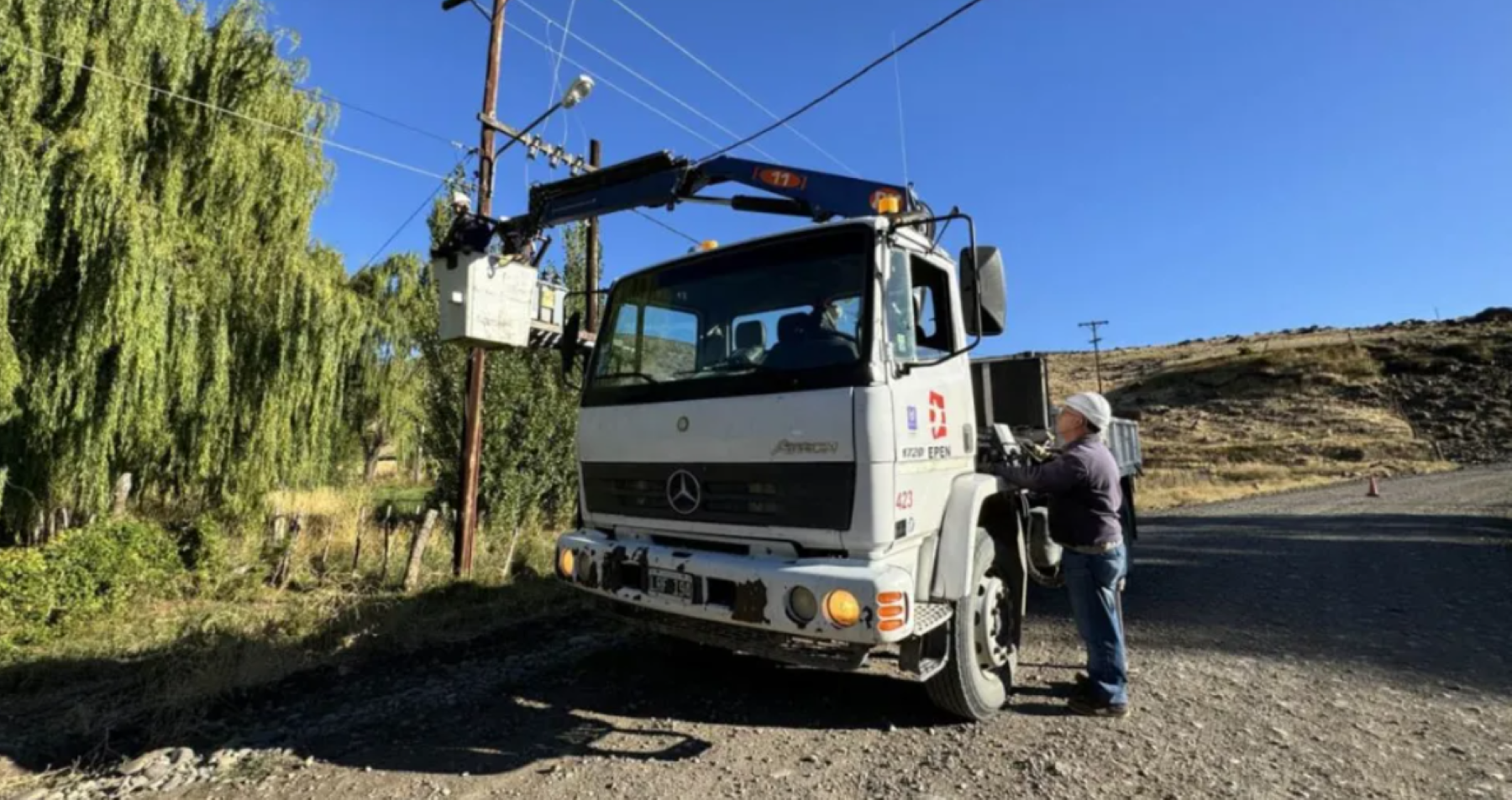 Cortes de luz en Bajada del Agrio y Quili Malal, Foto: Gentileza