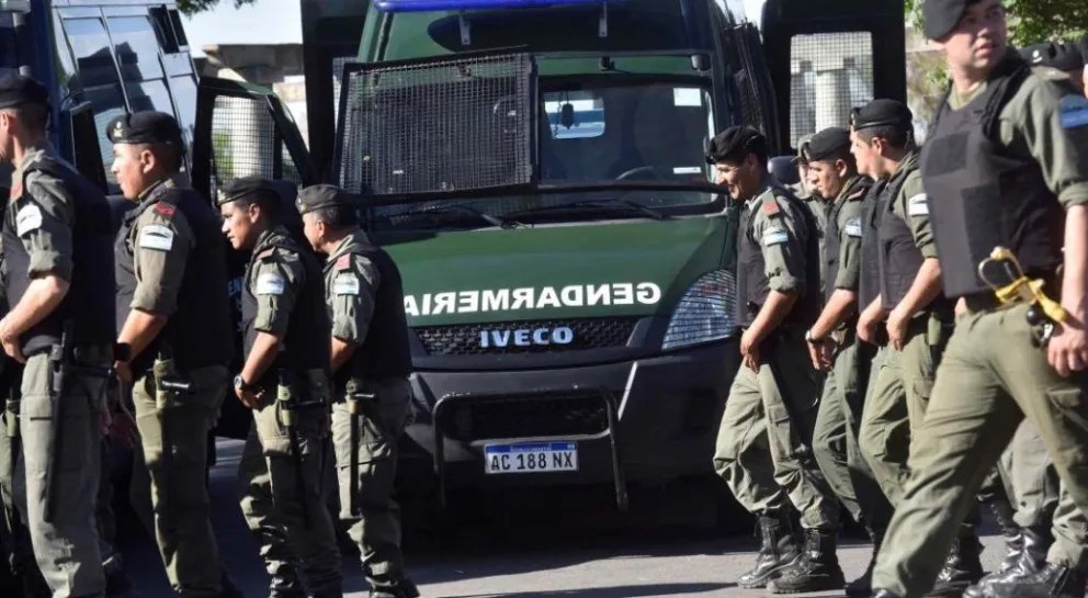 Gendarmería llega con una nueva división a Allen. Foto: archivo.