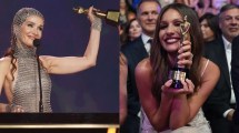 Imagen de Martín Fierro de Moda: Pampita tuvo una actitud polémica durante el discurso de Natalia Oreiro