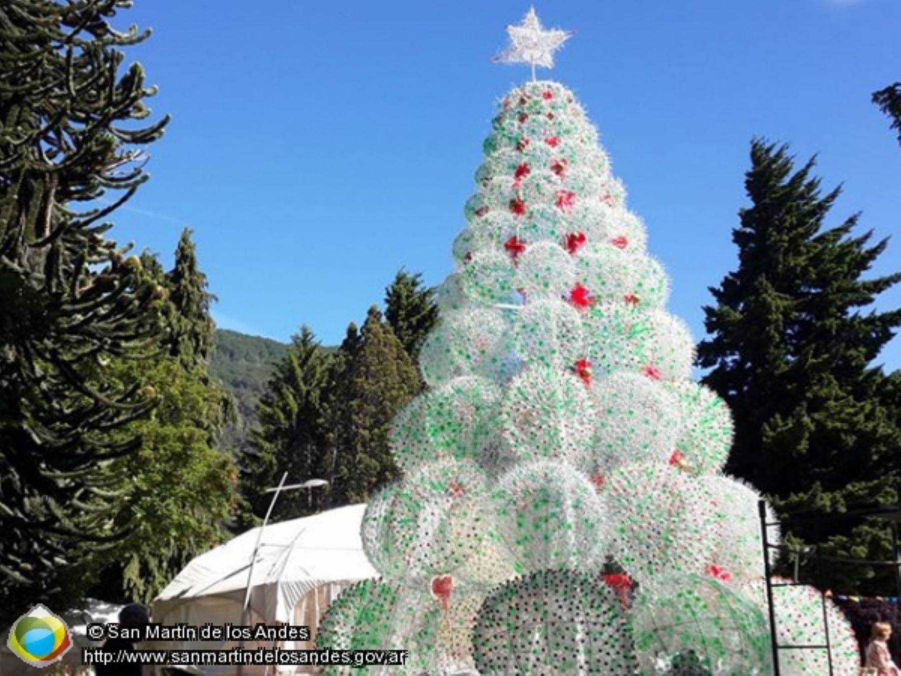 San Martín de loa Andes se prepara para la navidad. Foto: Municipalidad de San Martin de los Andes. 