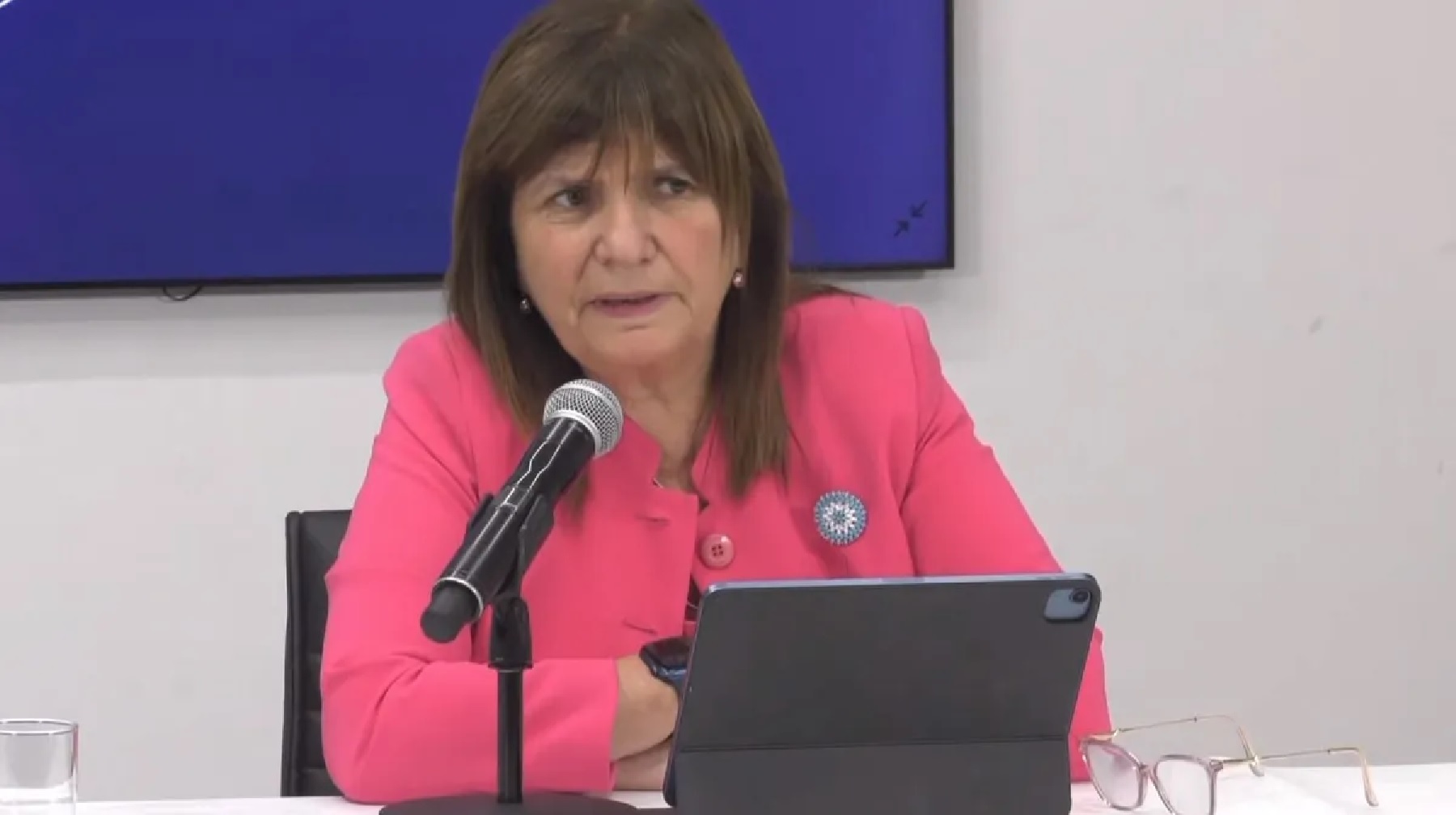 La Ministra de Seguridad de la Nación, Patricia Bullrich. 