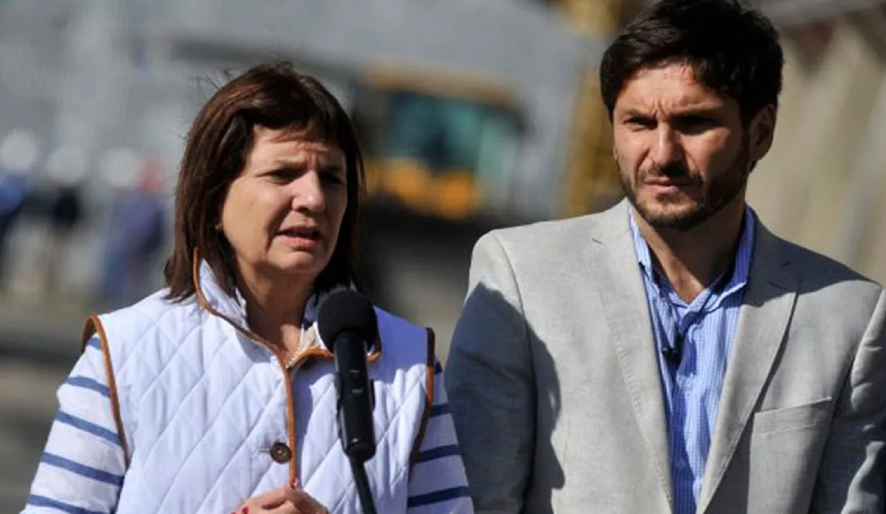 Patricia Bullrich y Maximiliano Pullaro, gobernador de Santa Fe. 