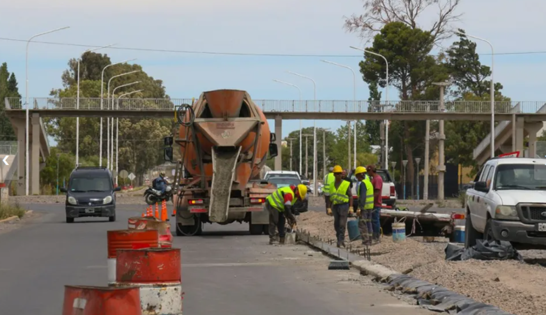 Nuevas obras sobre Ruta 7. Foto:  Neuquén Informa