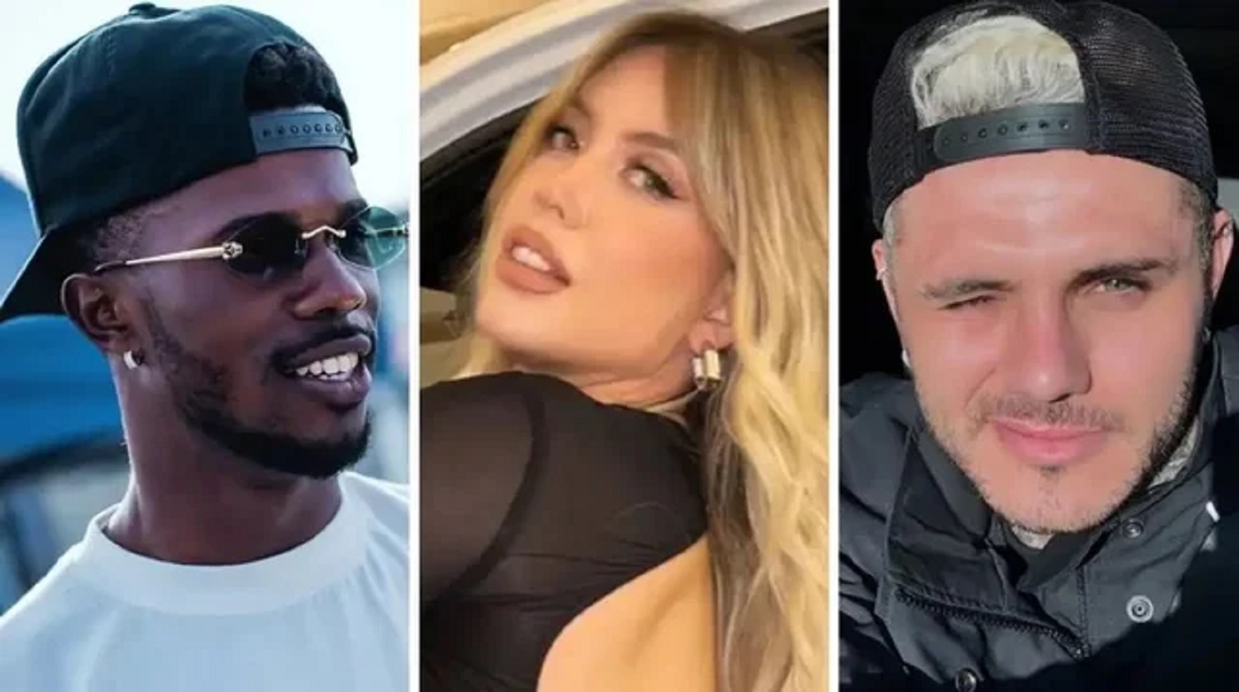 Keita Baldé, Wanda Nara y Mauro Icardi