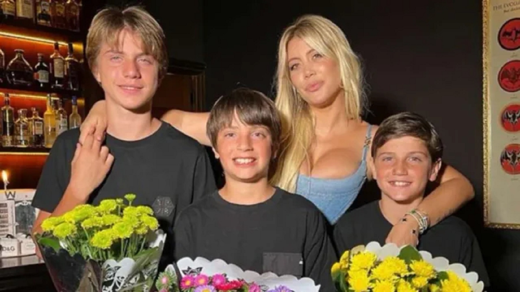 Wanda Nara y sus hijos