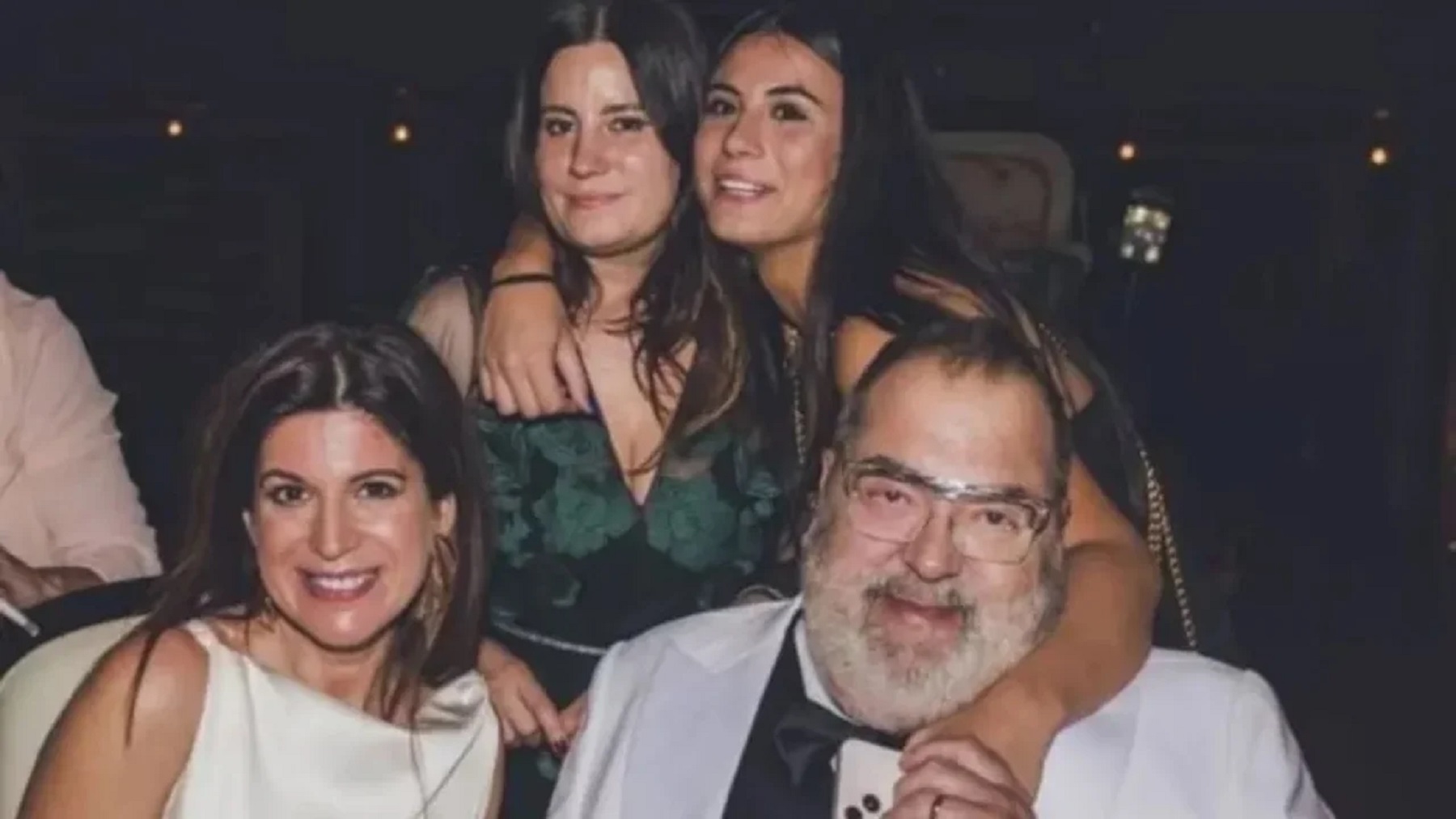 Jorge Lanata, su mujer y sus hijas