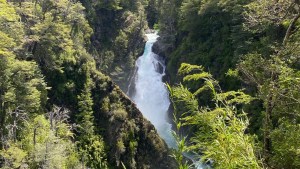 Habilitaron la senda a la cascada Chachín, una de las más importantes del Parque Nacional Lanín