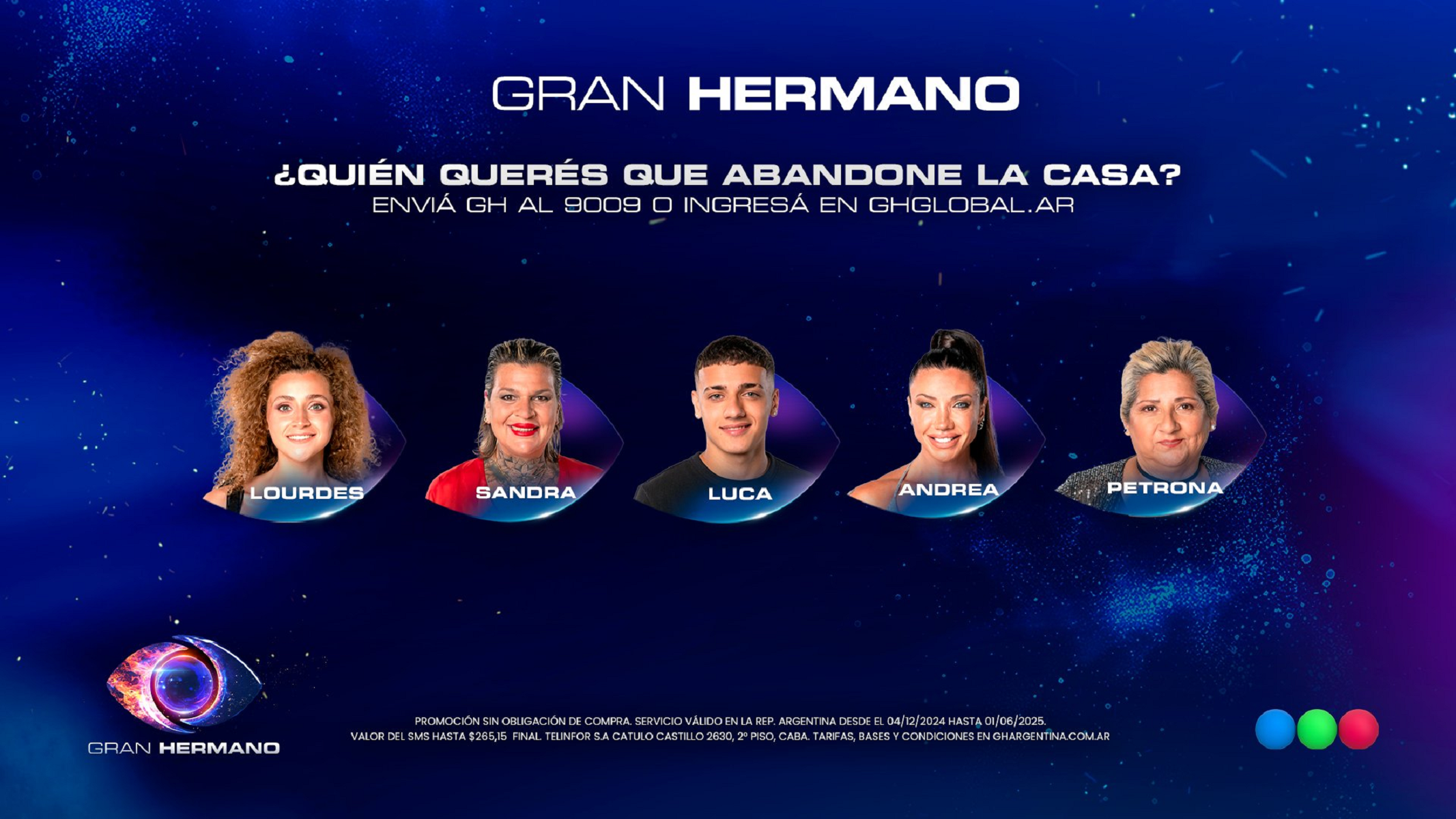 Gala de eliminación en Gran Hermano. 