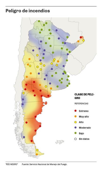 riesgo de incendios neuquén río negro