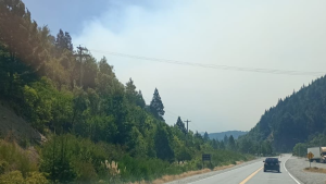 Piden precaución al transitar por la Ruta 40: el humo afecta la visibilidad entre Bariloche y El Bolsón