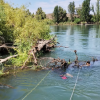 Imagen de Cómo buscan a Yéssica, la nena de 9 años: ramificaciones del río, islas y campings en la zona de Roca