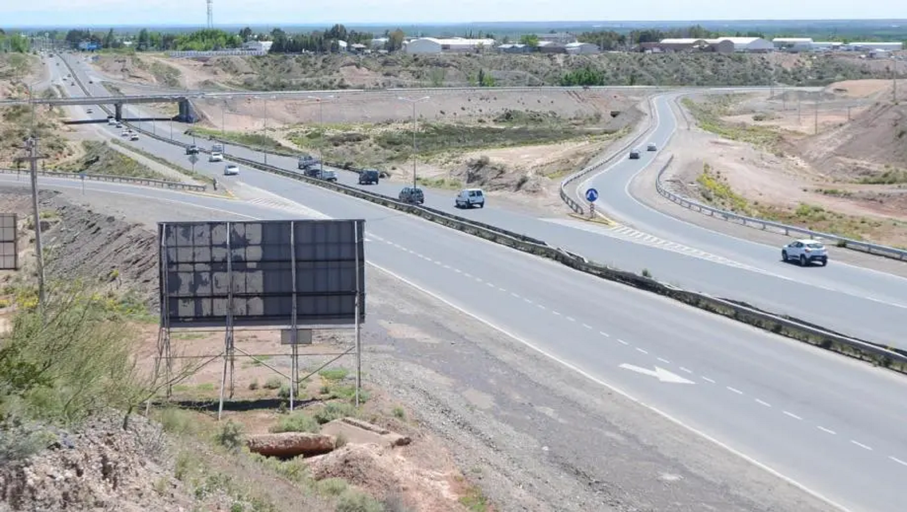 La Ruta 7, en el tramo Neuquén- Centenario. Foto ilustrativa.