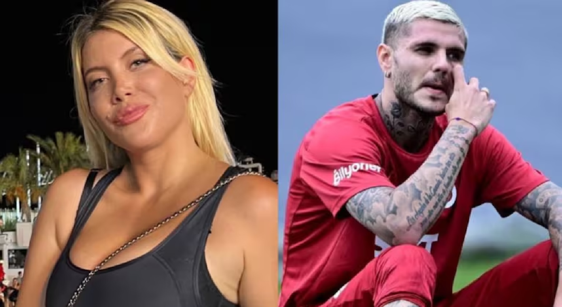 Wanda Nara y Mauro Icardi.