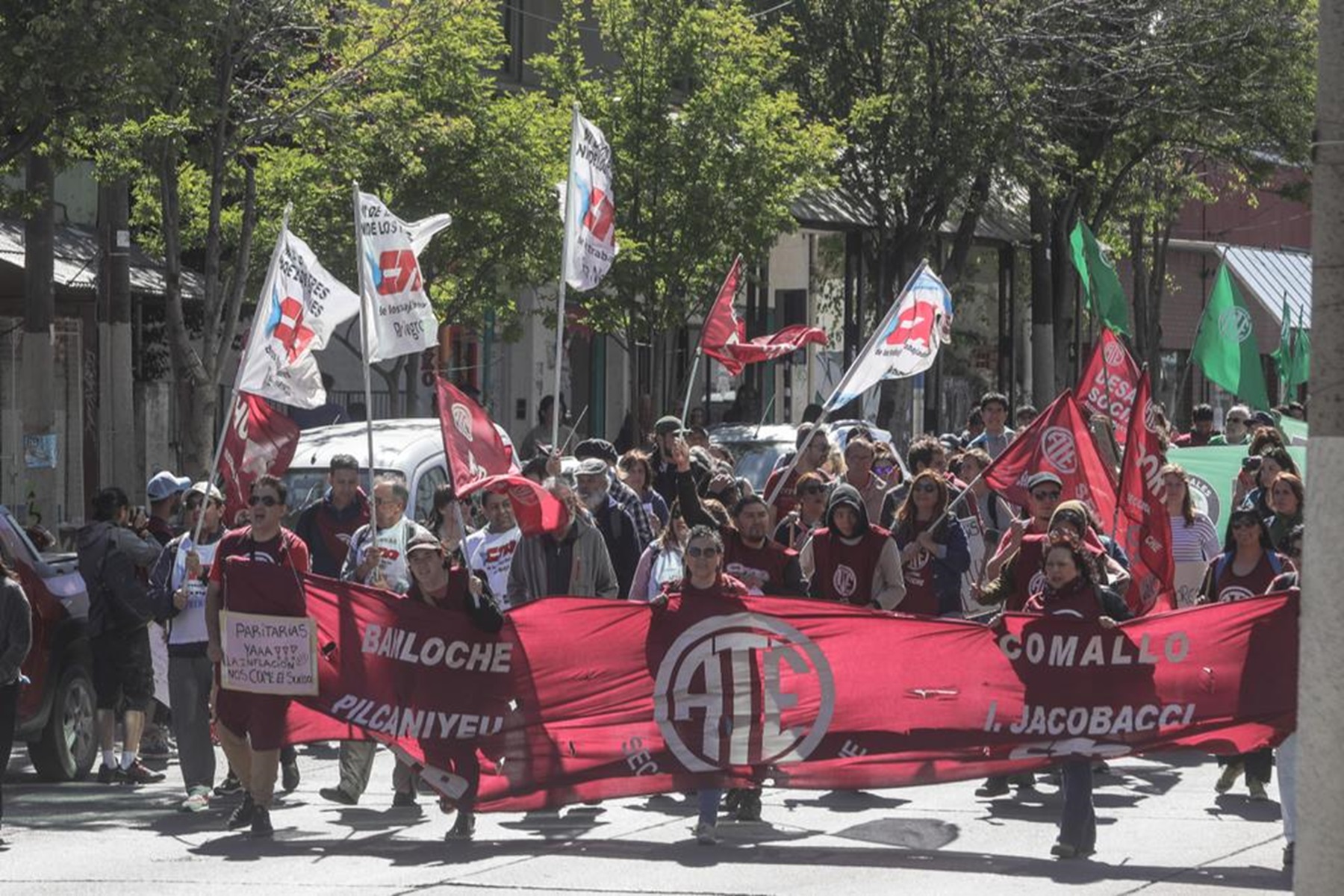 ATE con movilización en Roca y Bariloche este jueves. Foto: archivo.