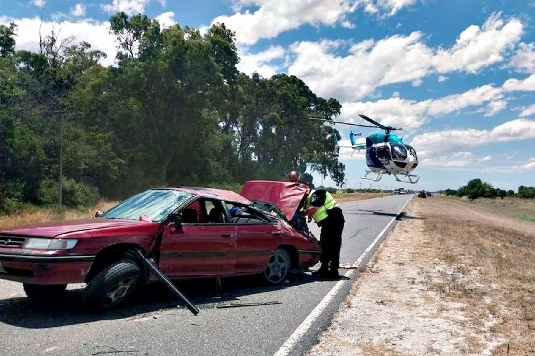 Nueva tragedia en la Ruta 11. Foto: gentileza La Nación. 