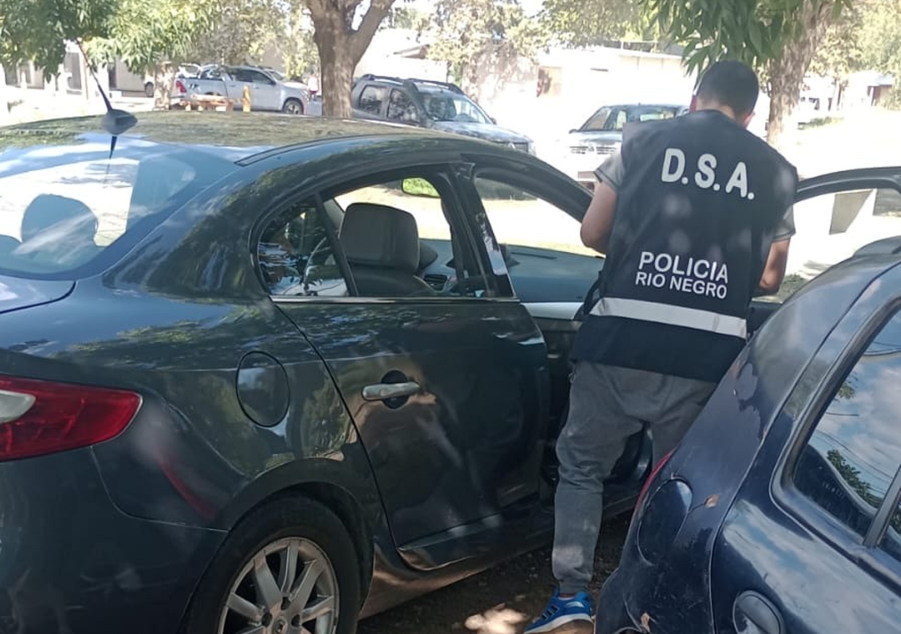 El auto fue secuestrado. Foto: gentileza Policía de Río Negro. 