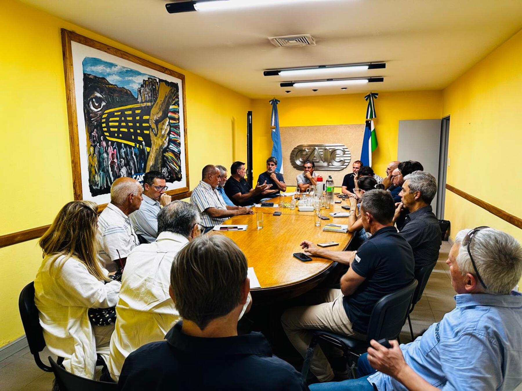 Reunión de empresarios en Roca. Gentileza.