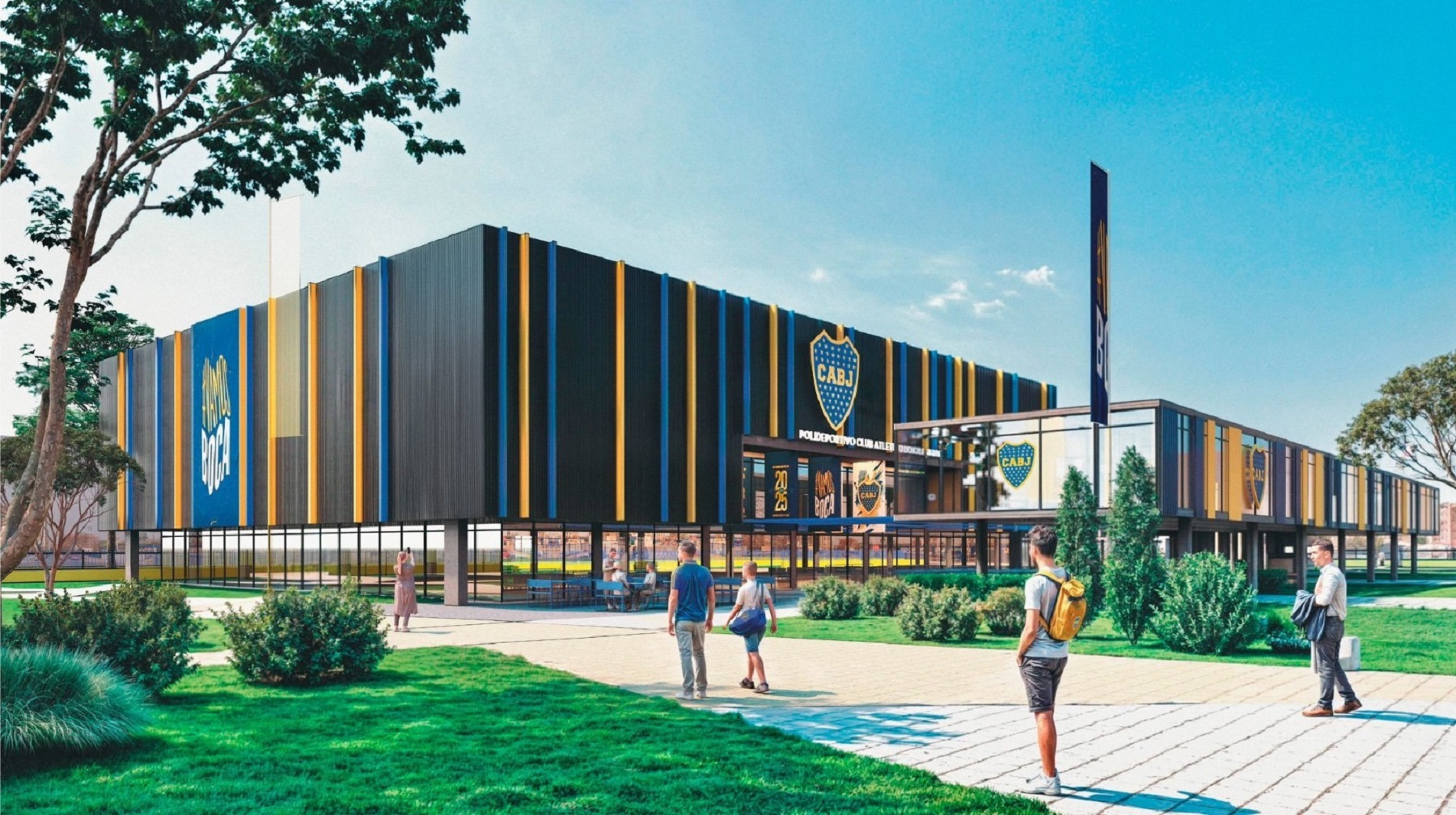 Boca anunció la construcción de un micro estadio en Casa Amarilla.