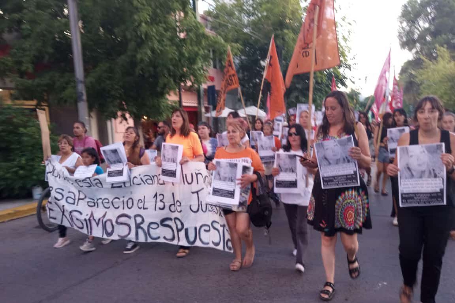 Marcharon por Luciana Muñoz en Neuquén. Foto: gentileza.