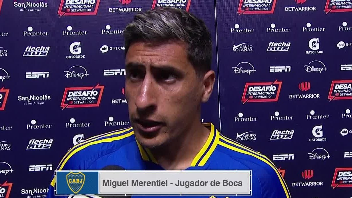 Miguel Merentiel convirtió un tanto en la victoria de Boca ante Juventude y auguró un buen futuro para su equipo.