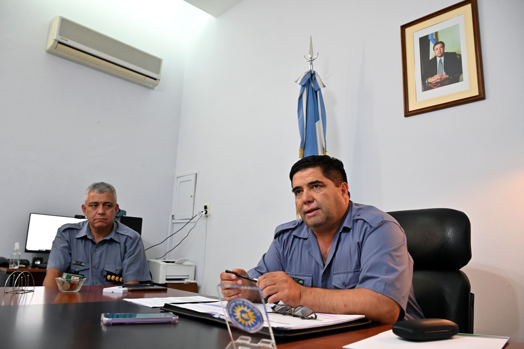 Tapia y Bertazzo están al frente de la fuerza de seguridad rionegrina. Foto: Marcelo Ochoa.