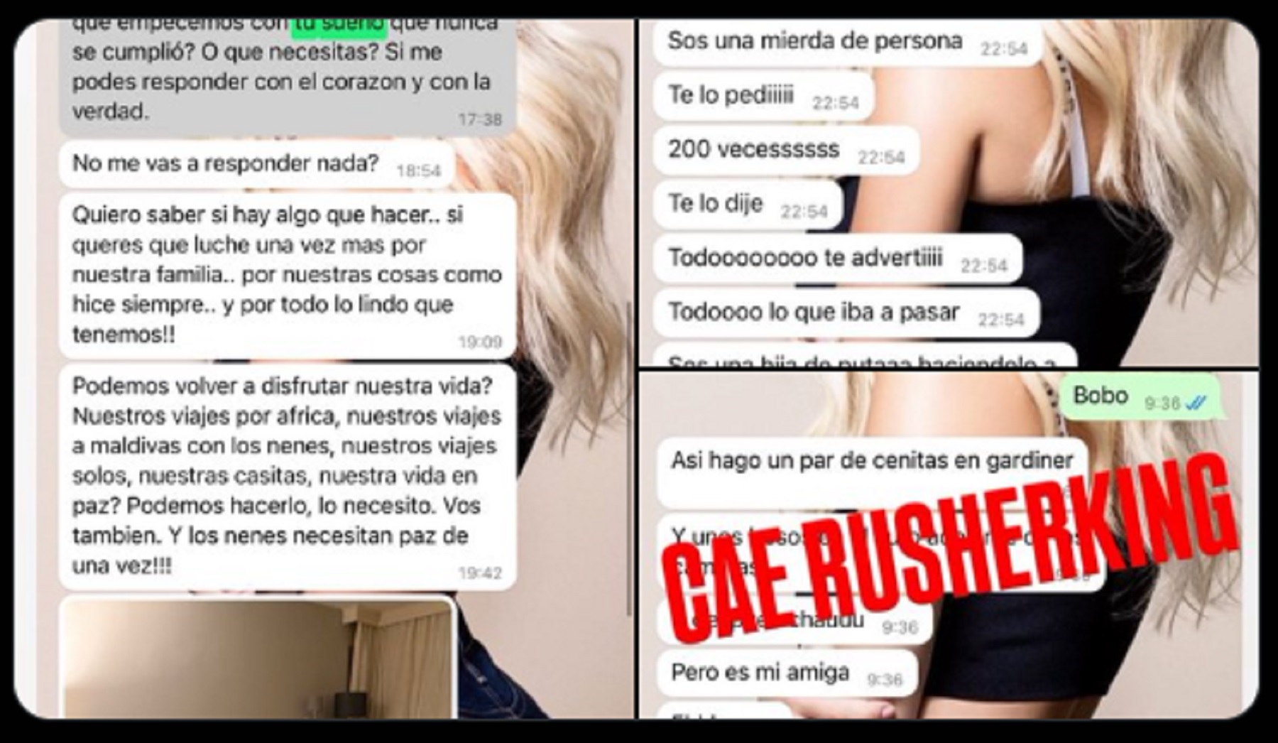 Las capturas de Wanda Nara conversando con Mauro Icardi.